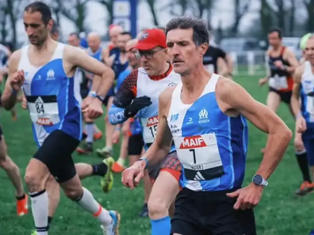 Groupe Demi-fond & route de l'OM Athlétisme à l'entraînement
