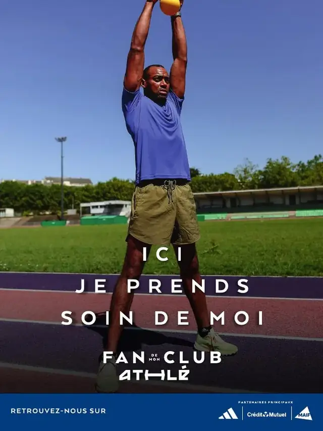 Affiche FFA Athlé Santé : « Ici je prends soin de moi »